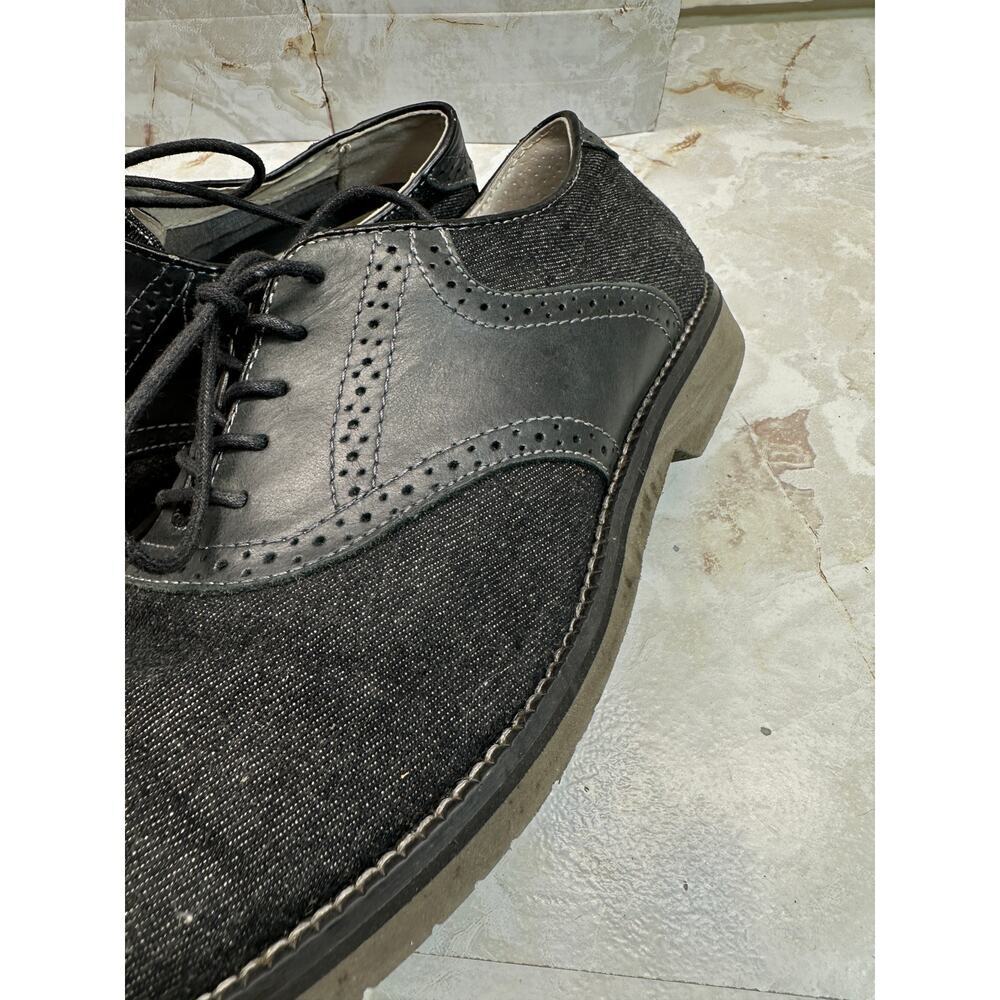 G.H.Bass & Co Denim fabric and leather Bass-Eli men shoes size‎ 10M - Picture 4 of 10